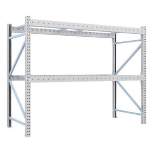 トラスコ TRUSCO 重量パレットラック1トン2500×1000×H2000 2段 単体 1D-20B25-10-2 459-1411｜看板のサインシティ Yahoo!店