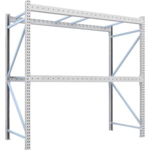 トラスコ TRUSCO オレンジブック 重量パレットラック2トン2500×1100×H2500 2段 単体 2D-25B25-11-2 459-2034
