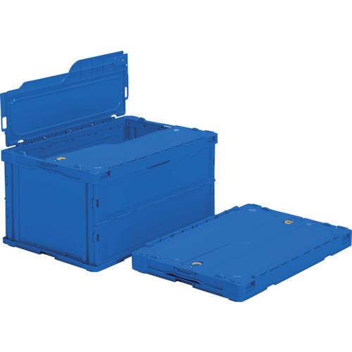 トラスコ TRUSCO オレンジブック オリコン 薄型折りたたみコンテナ 75L スライドロックフタ...