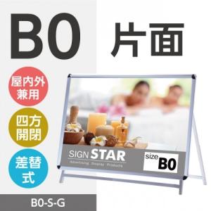 【送料無料】看板 立て看板 ポスター入れ替え式  A型看板 スタンド看板　B0横片面 W1508mm×H1225mm×D790mm　　あすつく　b0-s【法人名義：代引可】｜signkingdom