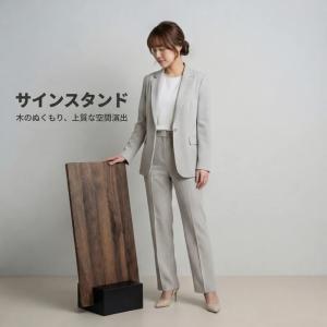 スチール製ブロックボード スタンドサイン 木板...の詳細画像4