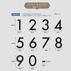 ステンレス製 ナンバー DIY 高級感のある数...の詳細画像5