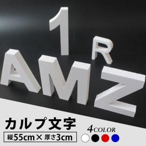 【Signkingdoｍ】カルプ文字 浮き文字 立体文字「英数字」 縦55cm×厚さ：3cm  屋外仕様/店舗/飲食店/会社名/看板/激安/格安/丈夫/耐久性抜群　Karupu-a550｜signkingdom