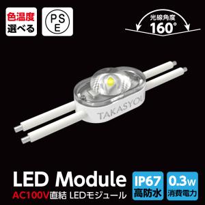 LEDモジュール　AC 100V 6500K　昼光色　204個 サインキングダム 新商品 LEDモジュール レンズ一体式 2灯タイプ IP67