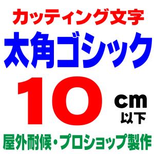 屋外耐候 太角ゴシック 30cm以下 カッティング文字 カッティング