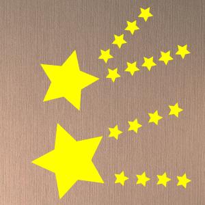 たくさんの 星 星型 ウォールステッカー ウイ...の詳細画像1