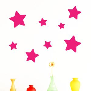 たくさんの 星 星型 ウォールステッカー ウインドウステッカー STAR 
