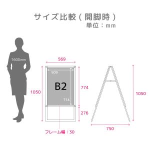 看板 立て看板 製作 屋外 スタンド看板 イー...の詳細画像4