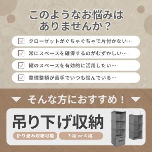 吊り下げ収納 クローゼット 衣類 衣装 折りた...の詳細画像1