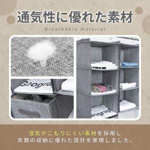 吊り下げ収納 クローゼット 衣類 衣装 折りた...の詳細画像2