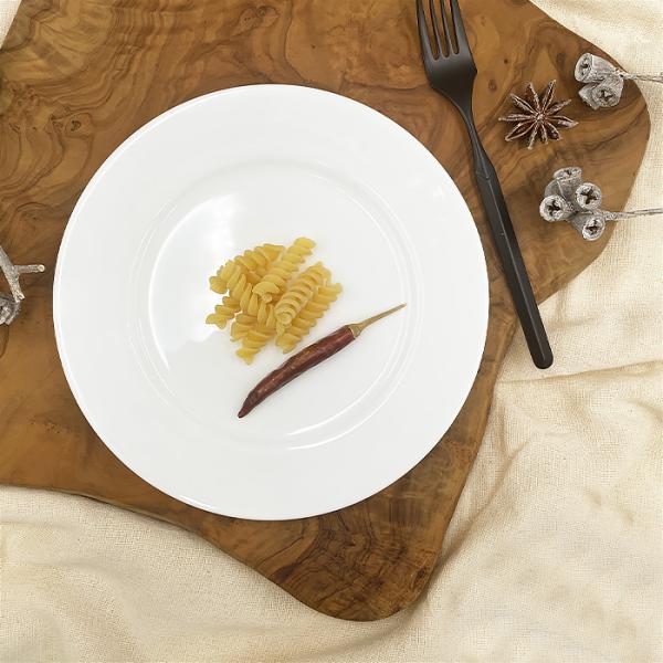 ボーンリムプレート 19.5cｍ 白い食器 白磁  リムプレート 皿 プレート パン皿 パンプレート...