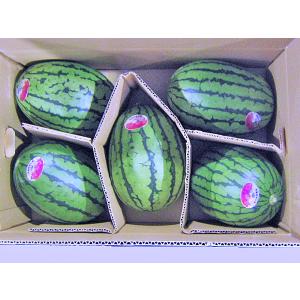 送料無料 マダーボール西瓜（秀）2.5kg×4玉 北海道産 小玉スイカ 出荷