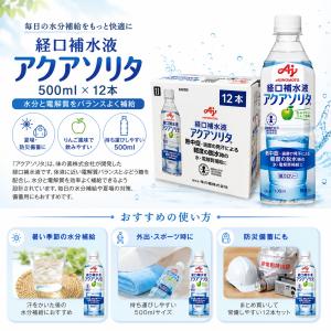 アクアソリタ 500ml 12本セット 経口補...の詳細画像1
