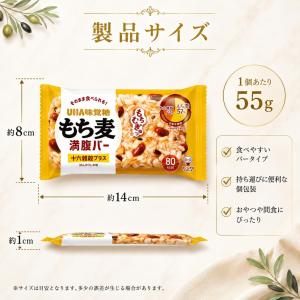 もち麦満腹バー 十六雑穀プラス ほんのりしお味...の詳細画像2