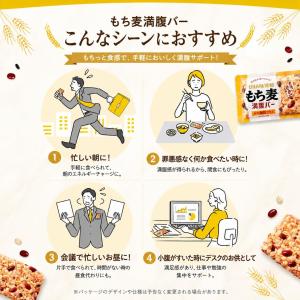 もち麦満腹バー 十六雑穀プラス ほんのりしお味...の詳細画像4