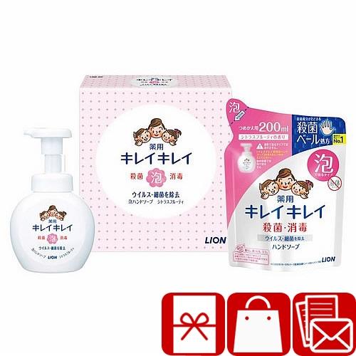 日用品ギフト 粗品 贈り物 お礼の品 ライオン キレイキレイ泡ハンドソープセット(225388-01...