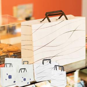香典返し 返礼品 内祝い 引き出物 手提げ紙袋 ギフトバッグ ウェーブ 大サイズ(tesage-wave-4)