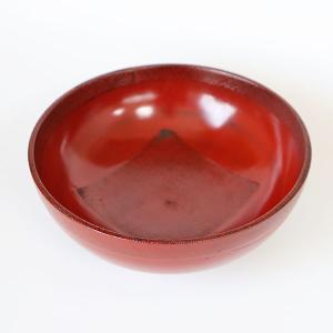 麺鉢 どんぶり 木製 漆塗り 布貼り 大 根来...の詳細画像2