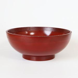 麺鉢 どんぶり 木製 漆塗り 布貼り 大 根来...の詳細画像3