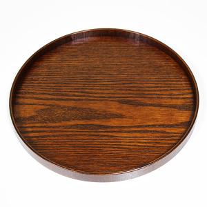 丸盆 木製 トレー トレイ お盆 30cm 漆...の詳細画像1