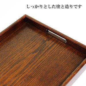 長手盆 トレー トレイ お盆 木製 50cm ...の詳細画像2