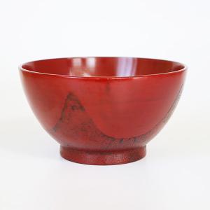 お椀 汁椀 木製 大椀 四方布貼り 根来 漆器...の詳細画像1