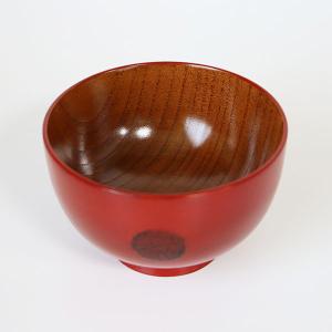 お椀 汁椀 木製 まどか 布 根来 赤 漆器 ...の詳細画像2
