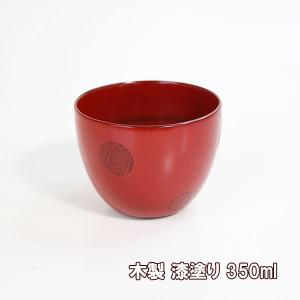 お椀 汁椀 木製 水玉 根来塗り 漆器 漆塗り...の詳細画像1