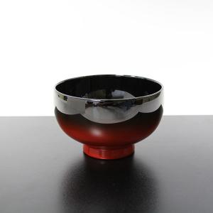 漆塗りの赤色木目調椀5個セット 238321410.jpg