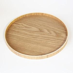 丸盆 木製 トレー トレイ お盆 30cm ナ...の詳細画像1