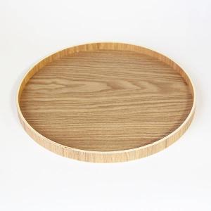 丸盆 木製 トレー トレイ お盆 30cm ナ...の詳細画像2