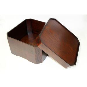 箱膳 隅切 お膳 漆塗り 木製 漆器 茶櫃 お...の詳細画像2