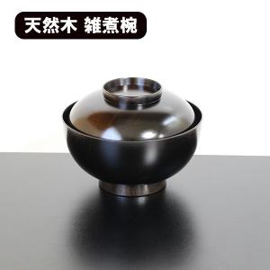 雑煮椀 祝椀 煮物椀 お椀 汁椀 蓋付 木製 日本製 溜内朱 畠中作 500ml