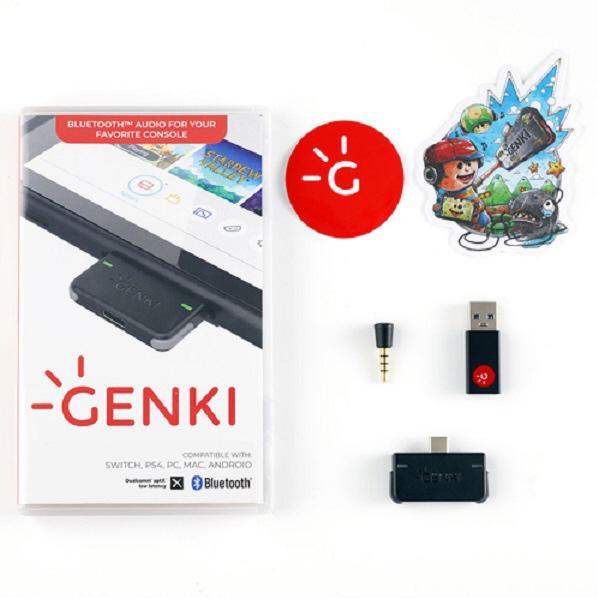 GENKI-AUDIO-GRAY ゲンキオーディオ GENKI ニンテンドースイッチ Bluetoo...