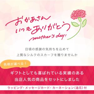 【特別価格】母の日 シルク 100% ハンカチ...の詳細画像1