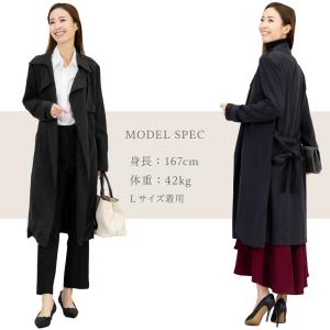 【リテールアウトレット品】 ロングコート シル...の詳細画像5