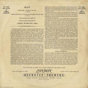 <中古LPレコード>「バッハ・リサイタル」目覚...の詳細画像1