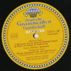 <中古LPレコード>ラヴェル:フォーレの名によ...の詳細画像1