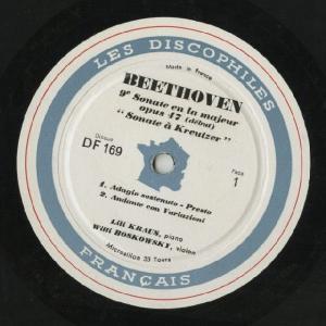 <中古LPレコード>ベートーヴェン:Vnソナタ...の詳細画像1