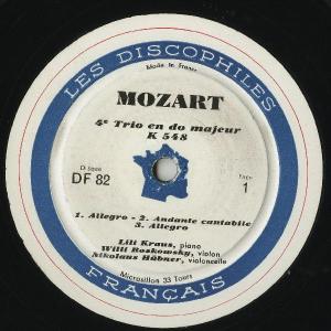 <中古LPレコード>モーツァルト:Pfトリオ(...の詳細画像1