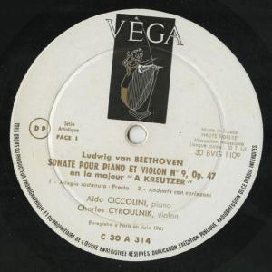 <中古LPレコード>ベートーヴェン:Vnソナタ...の詳細画像1