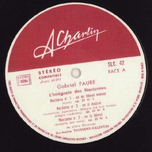 <中古LPレコード>フォーレ:ノクターン集(13曲)の詳細画像1