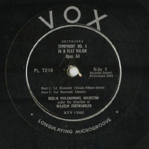 <中古LPレコード>ベートーヴェン:交響曲4番...の詳細画像1