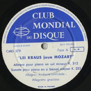 <中古LPレコード>モーツァルト:Pfソナタ1...の詳細画像4