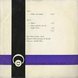 <中古LPレコード>ブラームス:Vn協奏曲Op.77の詳細画像1