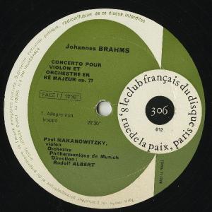 <中古LPレコード>ブラームス:Vn協奏曲Op.77の詳細画像2