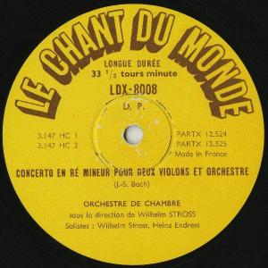 <中古LPレコード>バッハ:2Vn協奏曲B.1...の詳細画像2