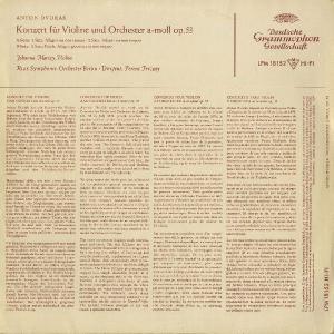 <中古LPレコード>ドヴォルザーク:Vn協奏曲...の詳細画像1