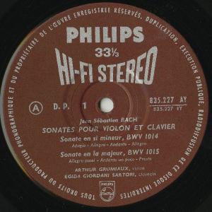 <中古LPレコード>バッハ:6つのVnソナタB...の詳細画像2