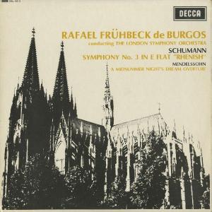＜中古LPレコード＞シューマン：交響曲３番Ｏｐ．８７「ライン」，メンデルスゾーン：真夏の夜の夢序曲Ｏｐ．２１